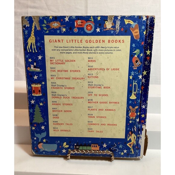 Captain Kangaroo Giant Little Golden Book 1959 "A" Edition 3 Stories 1 Book HB - Picture 5 of 16